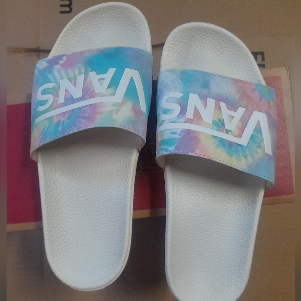 Vans slides One Soothing Sea Tie Dye Pastel size 9W